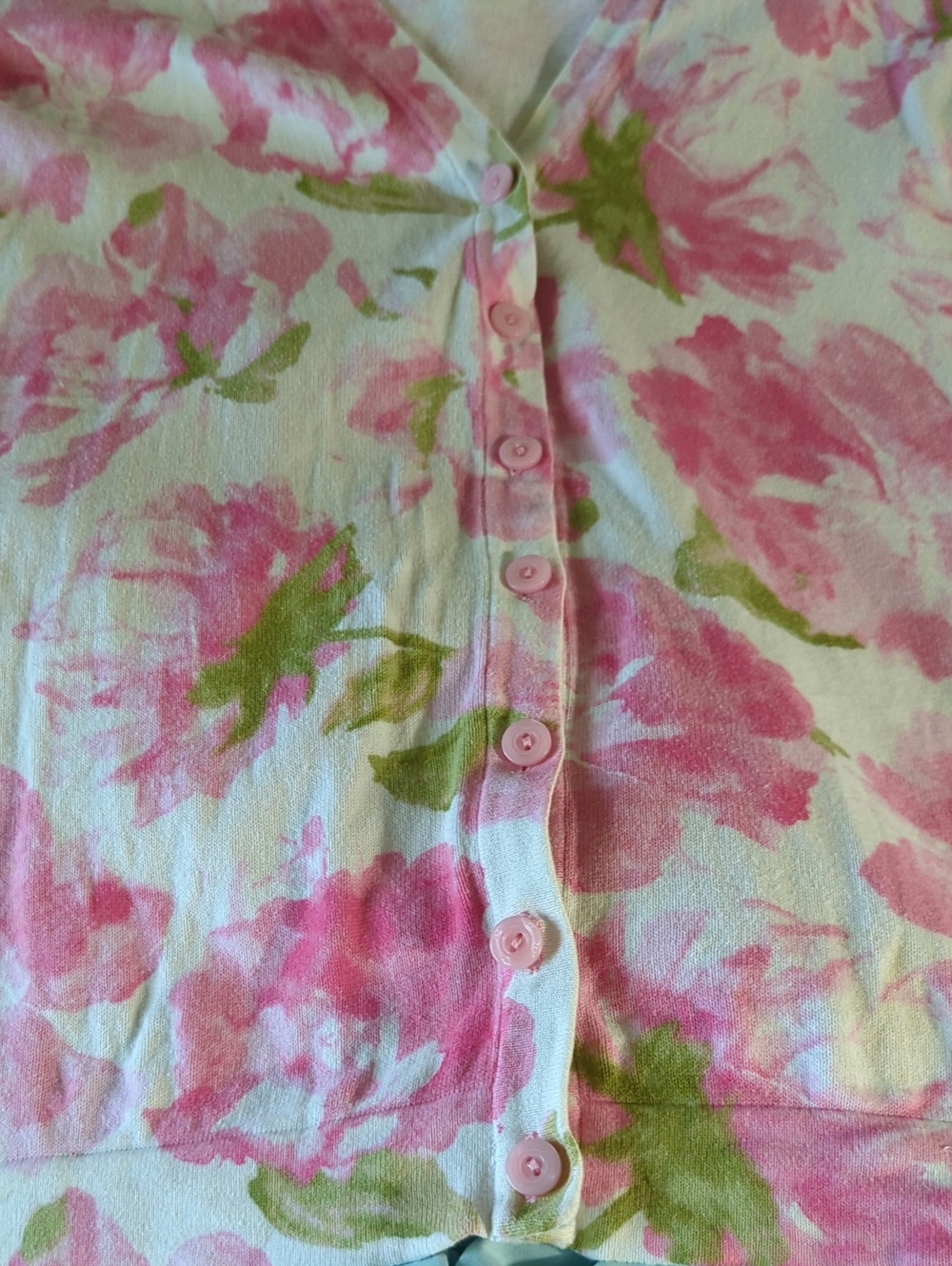 Pink Flowered Sweater - Picture 7 of 7